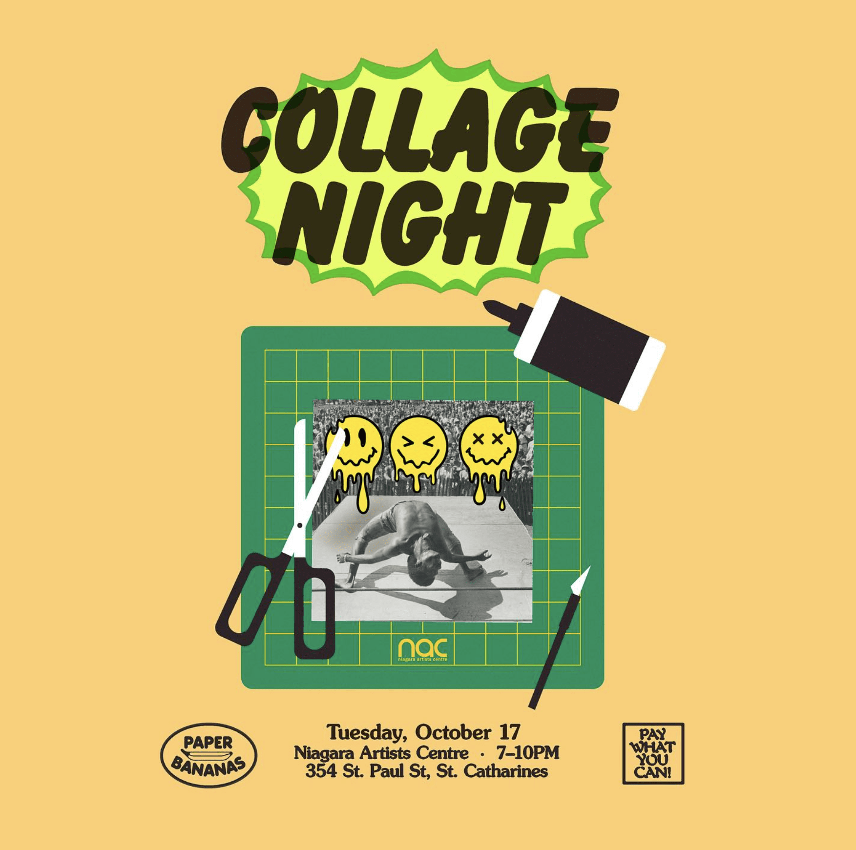 Collage Night Poster